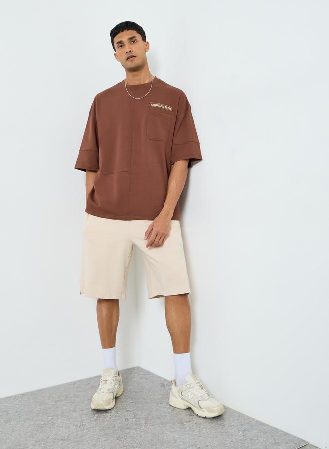 Styli Active Men Beige Athleisure Training Terry Shorts - Image 2