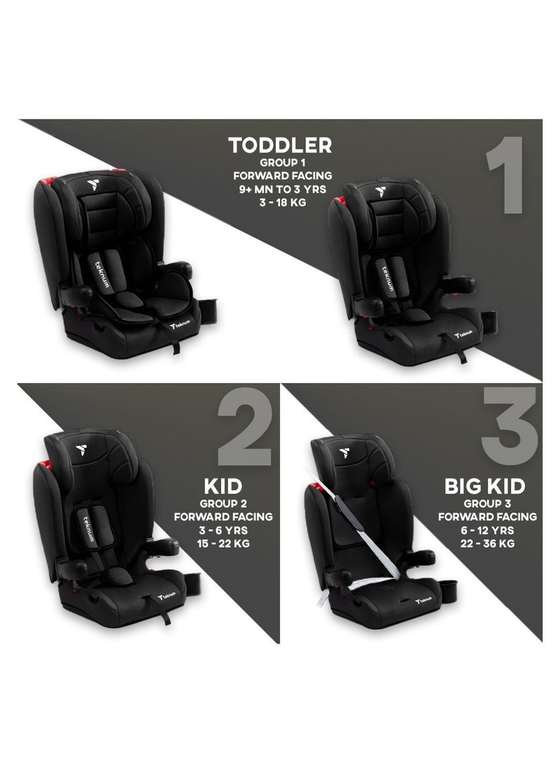 TEKNUM Pack And Go Foldable Car Seat With Ace Ivory Diaper Bag - Black - Image 4