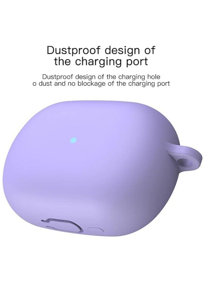 حافظة سيليكون واقية لسماعات Redmi Buds 4 Pro مع غطاء سلسلة مفاتيح (أسود) - Image 2