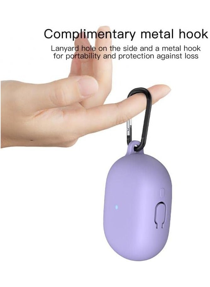 حافظة سيليكون واقية لسماعات Redmi Buds 4 Pro مع غطاء سلسلة مفاتيح (أسود) - Image 4