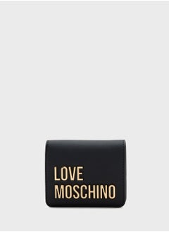 Love Moschino Logo Detailed Flap Over Wallet  - Image 1