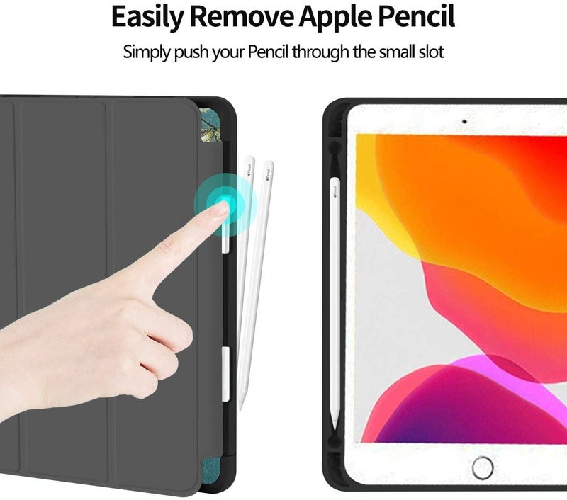 Robustrion Cover for iPad 9th Generation Cover Case with Pencil Holder for Apple iPad 10.2 inch/iPad 9th 7th 8th Generation Smart [Soft and Flexible] Flip Stand Case [Auto Sleep/Wake Support] - Aqua - Image 5