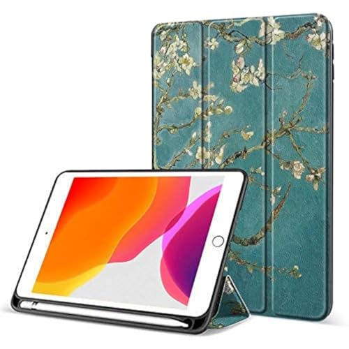 Robustrion Cover for iPad 9th Generation Cover Case with Pencil Holder for Apple iPad 10.2 inch/iPad 9th 7th 8th Generation Smart [Soft and Flexible] Flip Stand Case [Auto Sleep/Wake Support] - Aqua - Image 1