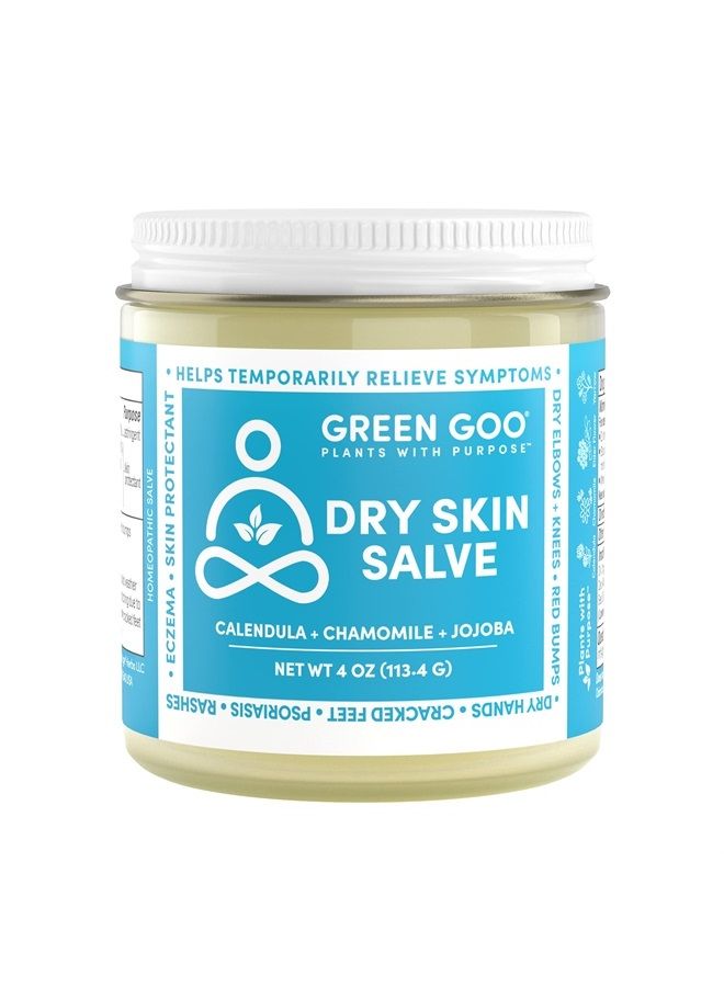 GREEN GOO Dry Skin Salve, All-Natural Moisturizer for Hydrating The Body & Face, Helps Alleviate Symptoms of Chronic Skin Conditions, 4 Oz - Image 1