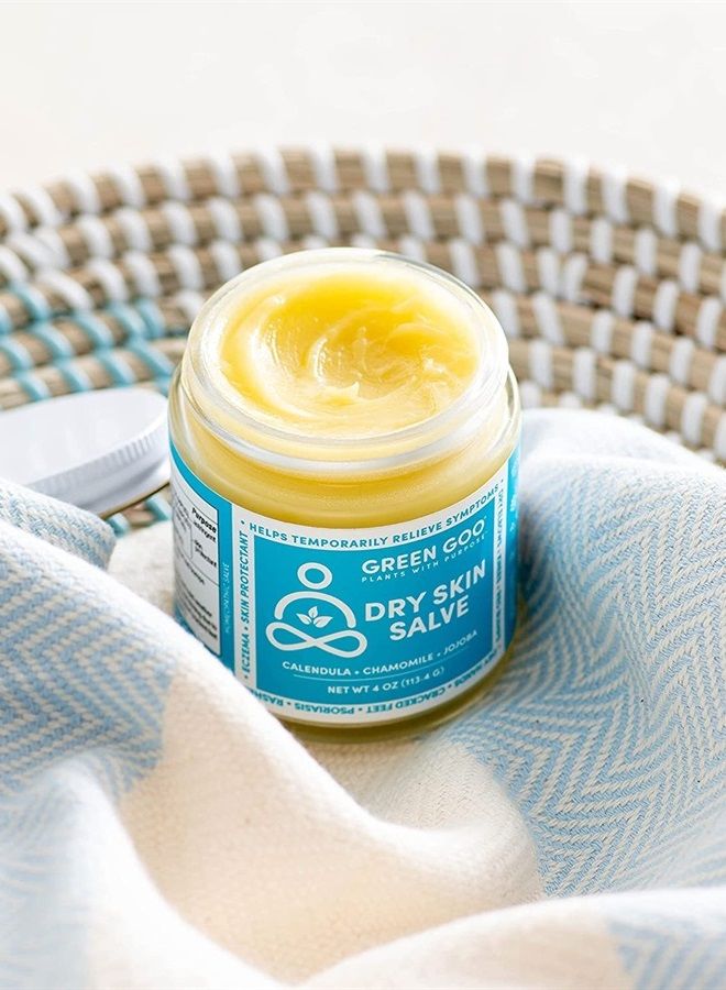GREEN GOO Dry Skin Salve, All-Natural Moisturizer for Hydrating The Body & Face, Helps Alleviate Symptoms of Chronic Skin Conditions, 4 Oz - Image 5