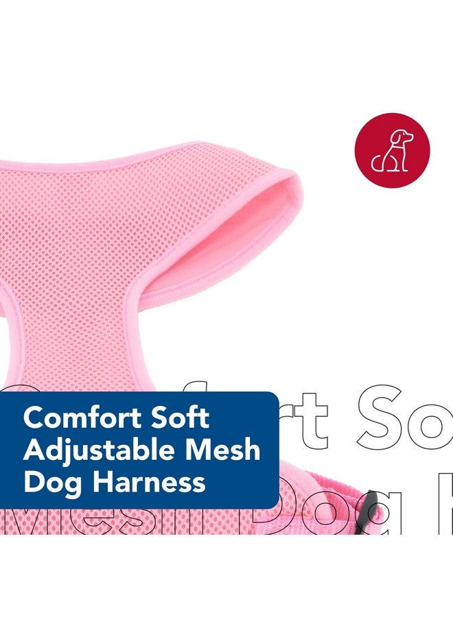 كوستال - حزام كلب مريح ناعم قابل للتعديل، لون وردي فاتح، 3/8 بوصة × 14 بوصة - 16 بوصة - Image 2