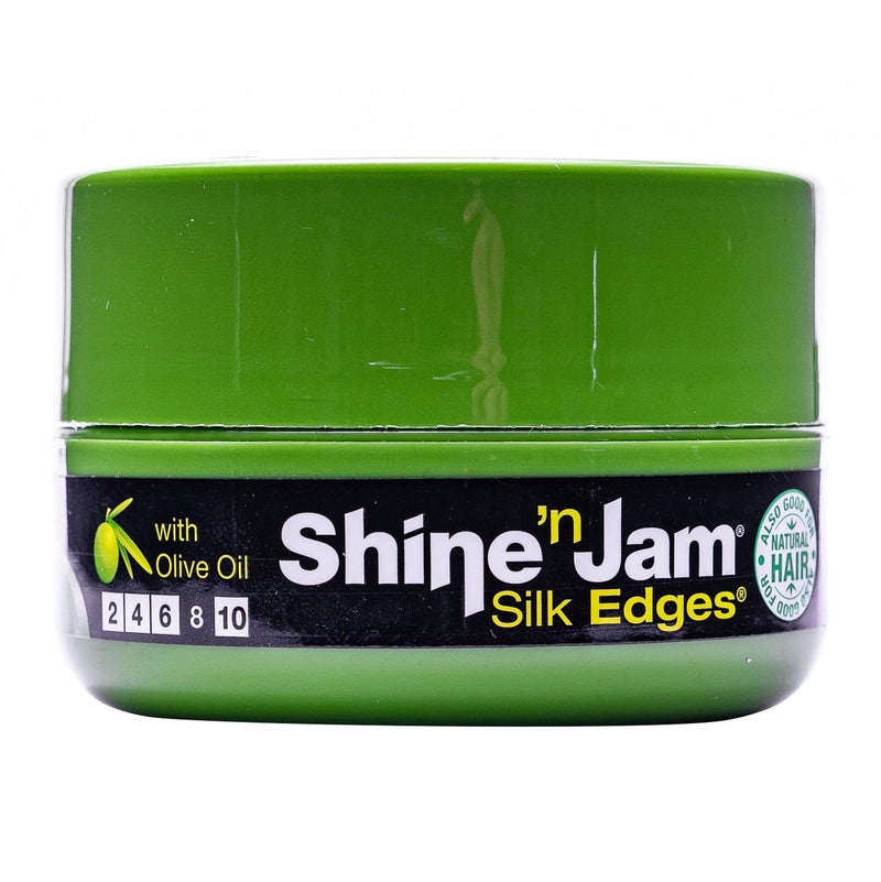 AmPro Shine-n-Jam Edges - Excellent for Taming Fringe, Ponytails, and Updos - Provides Firm Hold with Non-Greasy Shine - Moisturizes and Smoothes Hair with Silk Proteins - 2.25 oz - Image 5