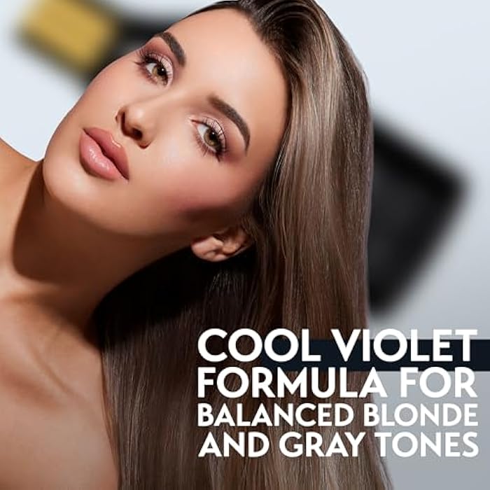 OYA Blonde Platinum Shampoo - Violet Color-Correcting Shampoo - Helps Reduce Warm & Dull Tones on Highlighted Hair - Gentle Sulfate-Free Cleanser with Sea Kelp, Green Tea & Sunflower Extract - 300 ml - Image 4