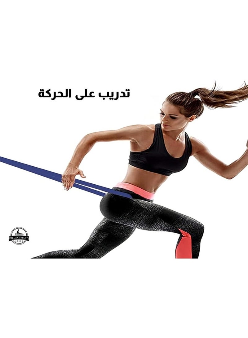 Relax Smart Natural Latex Muscle Exercise Band Blue 32.00*5.00*8.00cm - Image 5