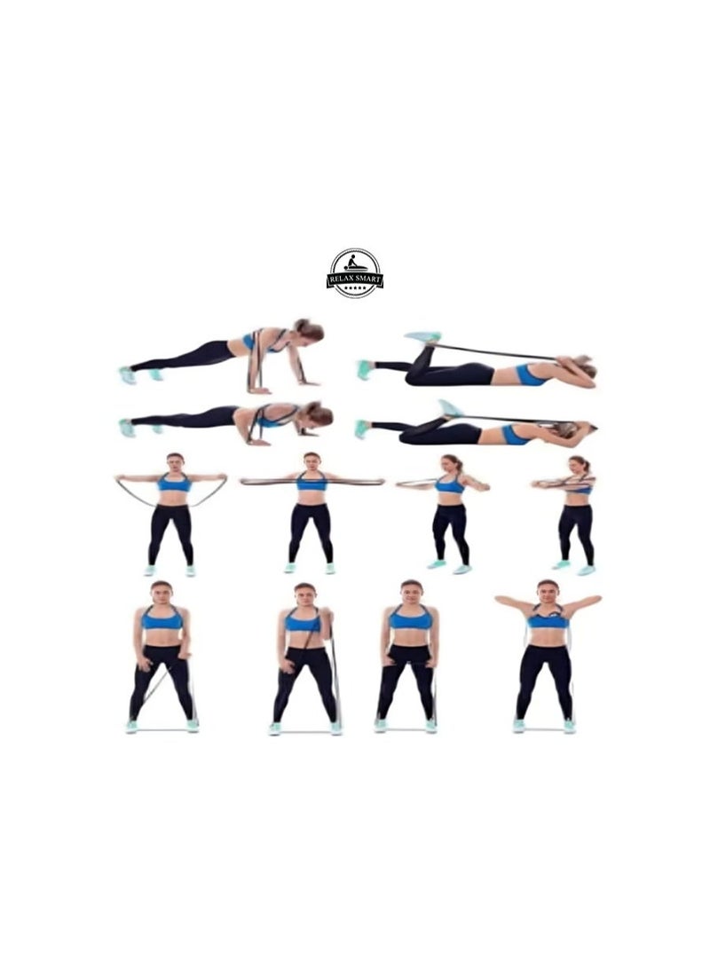 Relax Smart Natural Latex Muscle Exercise Band Blue 32.00*5.00*8.00cm - Image 3