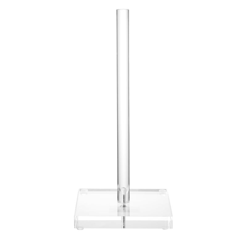 Antimbee Transparent Acrylic Paper Towel Stand Holder Freestanding Tabletop Roll Paper Tower Holder Countertop Paper Towel Dispenser for Kitchen Bathroom Coffee Table