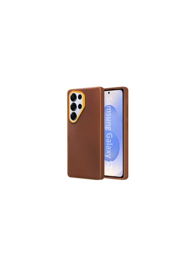 CATANES Samsung Galaxy S25 Ultra Vegan Leather Case Cover, Slim Fit, Raised Edges for Camera and Screen Protection - Image 1
