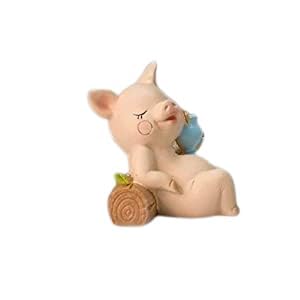 The Decorshed Miniature Pig for Table Decor, Garden Decor, Room Decor(Pink Pig, Miniature, Pack of 1, Resin) - Image 4
