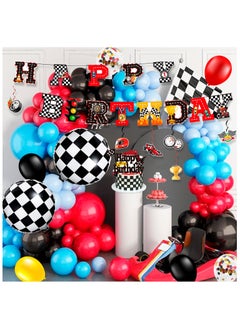 FRUITFUL PARTY Race Car Birthday Decorations for 10 Guests, Cars Party  Disposable Tableware Party  Set  - Image 5