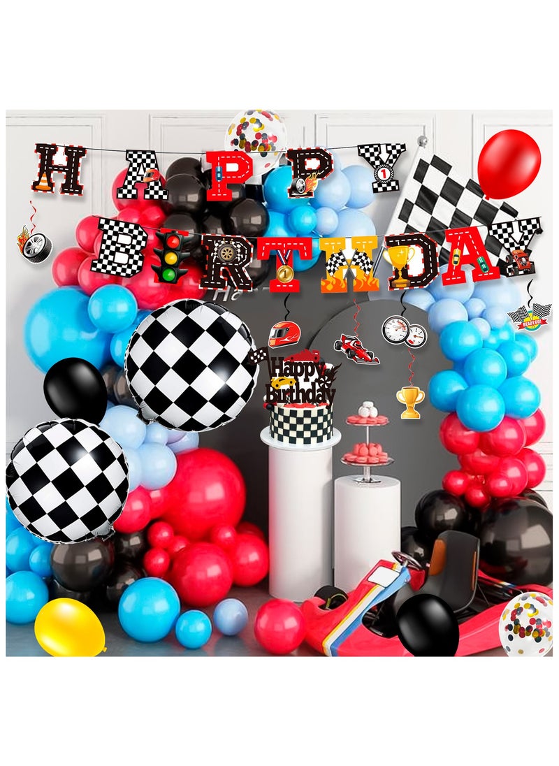 FRUITFUL PARTY Race Car Birthday Decorations for 10 Guests, Cars Party  Disposable Tableware Party  Set  - Image 5