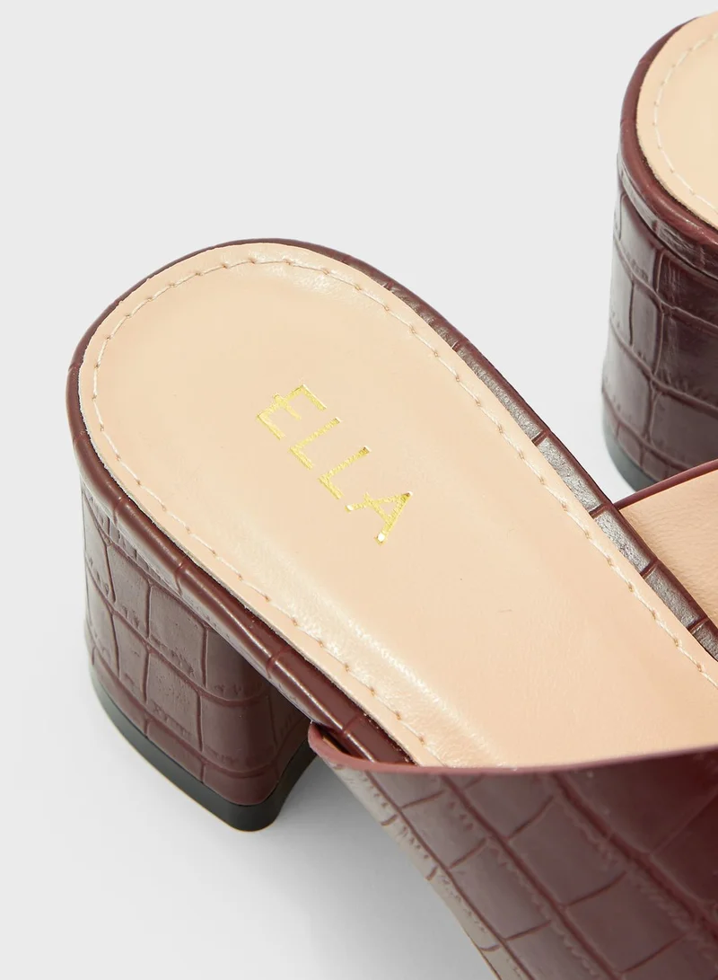 ELLA Croc Mules