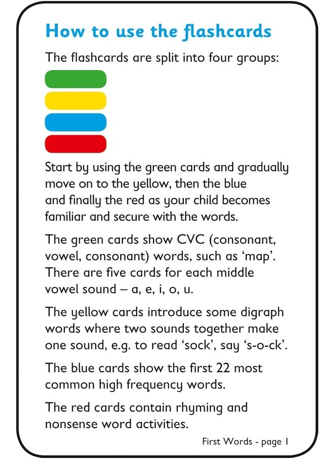 First Words Flashcards: 40 Cards (Collins Easy Learning Preschool)  - Image 2