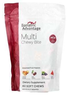 Bariatric Advantage Multi Chewy Bite Assorted Fruit  60 Soft Chews 