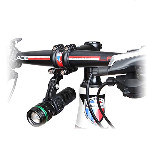 Kbrotech Bicycle Light Torch Flashlight Holder Clip Mount Bracket for Road Bike Cycling Part Adjusted Compatible with Gopro Camera Mount Holder Adapter(2PCS) - Image 2