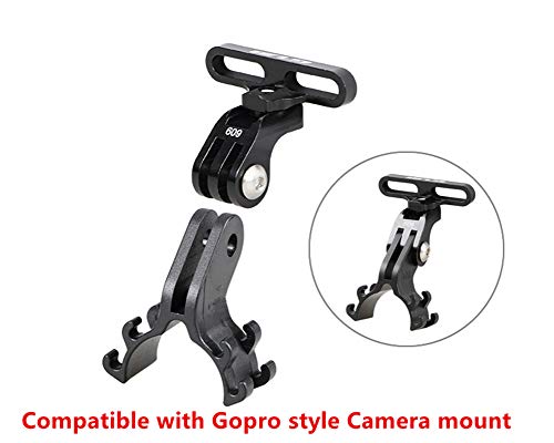 Kbrotech Bicycle Light Torch Flashlight Holder Clip Mount Bracket for Road Bike Cycling Part Adjusted Compatible with Gopro Camera Mount Holder Adapter(2PCS) - Image 5
