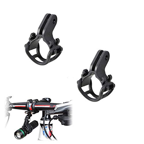 Kbrotech Bicycle Light Torch Flashlight Holder Clip Mount Bracket for Road Bike Cycling Part Adjusted Compatible with Gopro Camera Mount Holder Adapter(2PCS) - Image 1