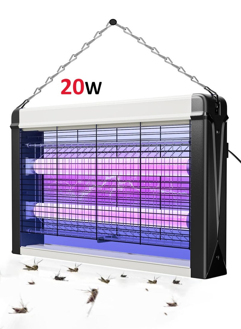 EzzySo Electric Bug Zapper 20W Powerful Fly Zapper Indoor Attract Insect and Mosquito Traps Using Electric Shock and UV Lighting Electric Mosquito Fly and Bug Zapper  - Image 1