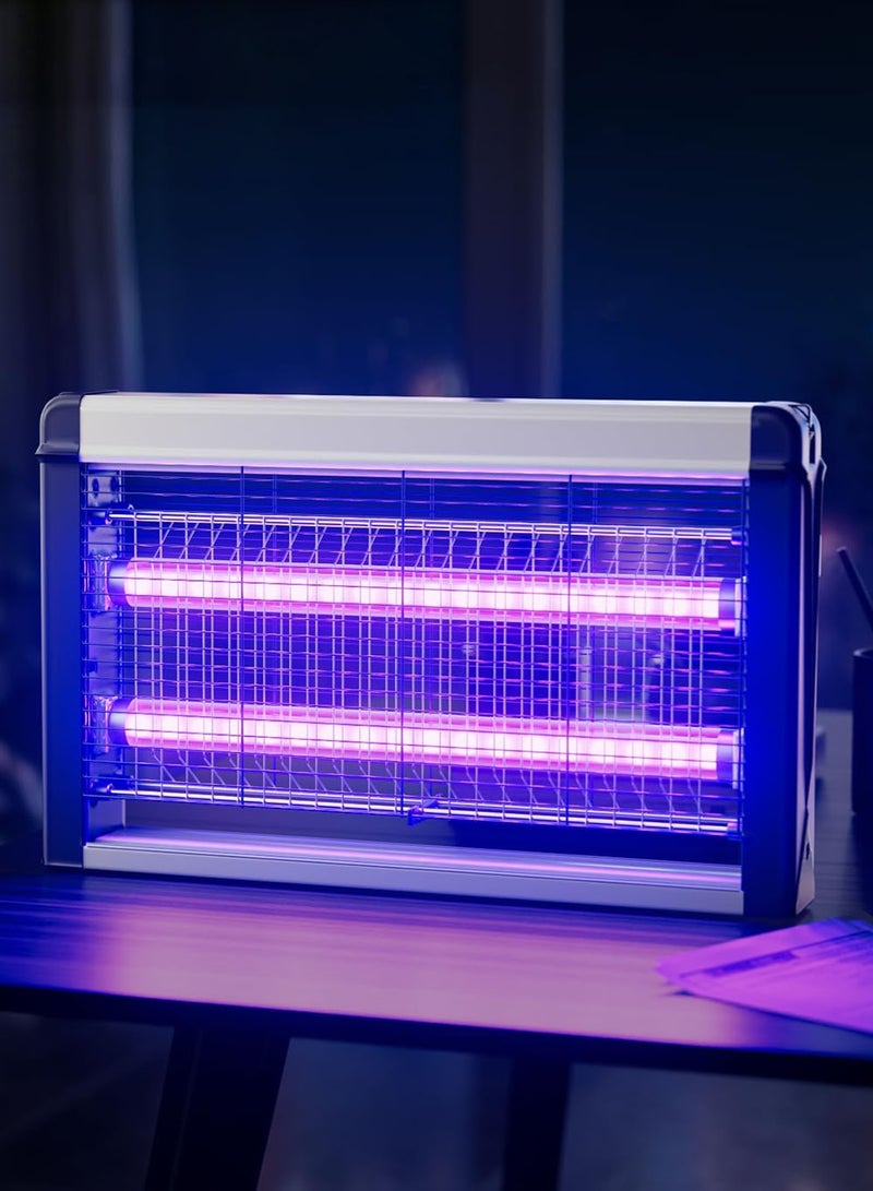 EzzySo Electric Bug Zapper 20W Powerful Fly Zapper Indoor Attract Insect and Mosquito Traps Using Electric Shock and UV Lighting Electric Mosquito Fly and Bug Zapper  - Image 4