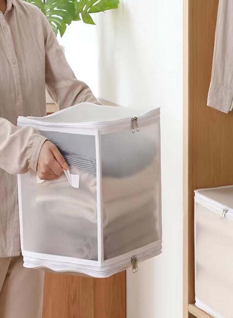 Generic Storage Bags, Clothes Storage Bins Foldable Closet Organizers Storage Containers with Durable Zipper for Clothing, Blanket, Comforters, Bed Sheets, Pillows and Toys - Image 2