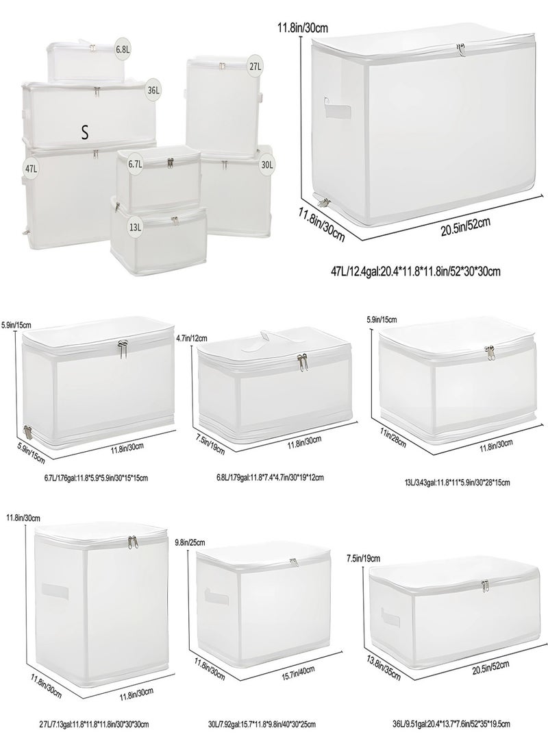 Generic Storage Bags, Clothes Storage Bins Foldable Closet Organizers Storage Containers with Durable Zipper for Clothing, Blanket, Comforters, Bed Sheets, Pillows and Toys - Image 4