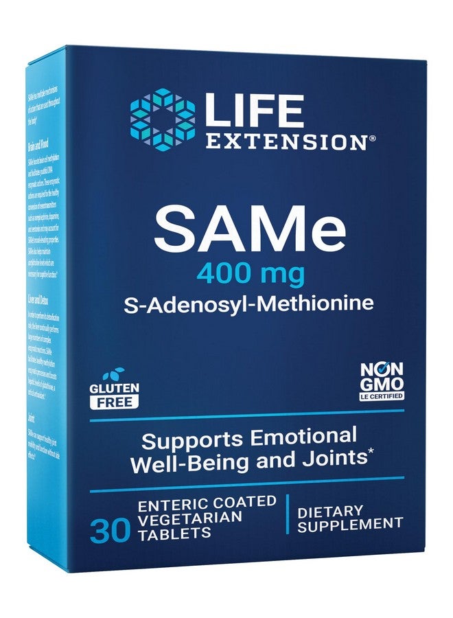 Life Extension Same, Mood, Joint & Liver Support, Gluten-Free, Non-GMO, Vegetarian, 30 Tablets - Image 1