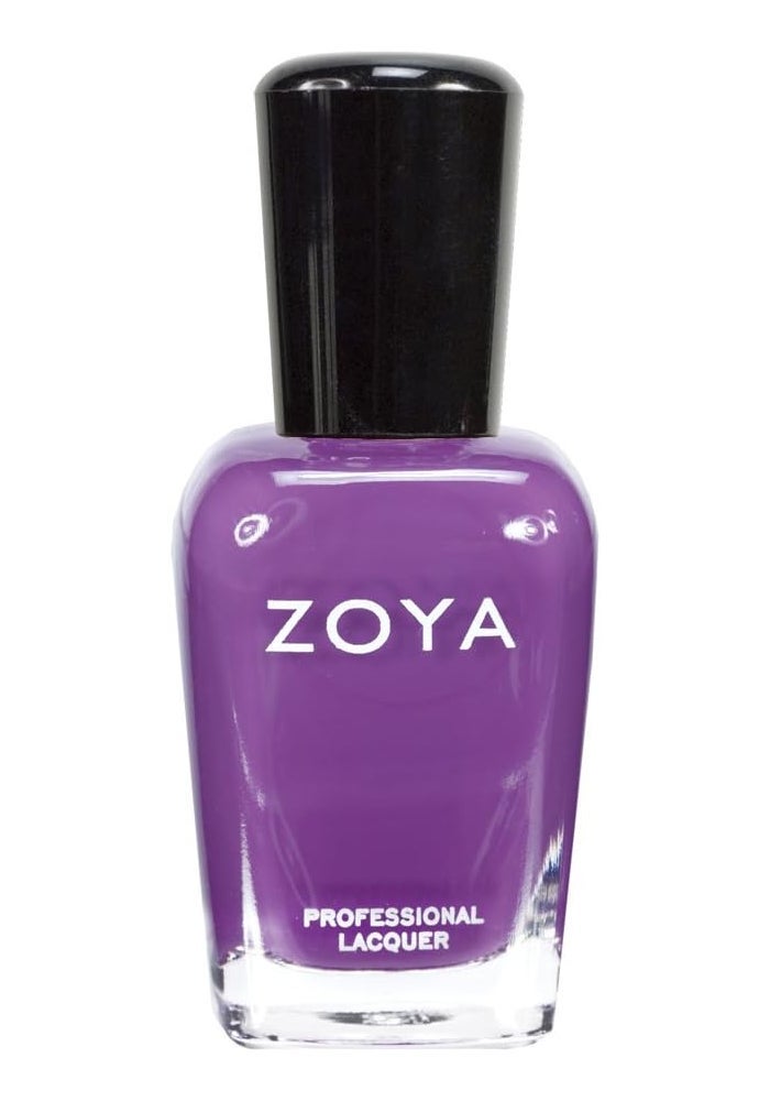 Zoya Mira ZP556 Nail Polish - 15 ml - Blue Toned Medium Purple with Opaque Cream Finish - Image 4