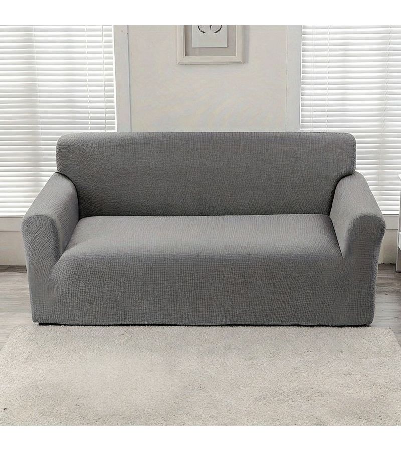 Coffee Brown Velvet Solid Color Sofa Cover For 3 Seater With Upgraded Elasticity Waterproof Dust Proof Stain Resistant Easy Installation Machine Washable Wear Resistant Durable Pet Friendly All Season Use For Living Room Office - Image 3