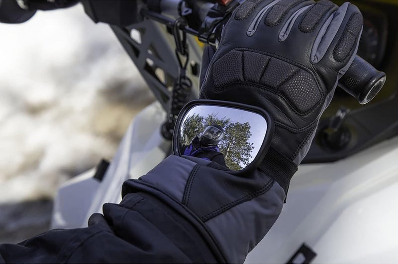 Raider R25 3.5" x 2.25" Powersports Velcro Hand Mirror for Motorcycle/Snowmobile/ATV/UTV/PWC (Single) - Image 4