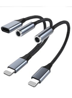 ProOne ProOne Lhtning to 3.5mm Headphones Jack Adapter for iPhone 2 in 1 Headphone Adapter and Aux Audio Adapter&Charger Cable Splitter,iPhone Aux Adapter, iPhone Charging Adapter for iPhone,ipad  - Image 1