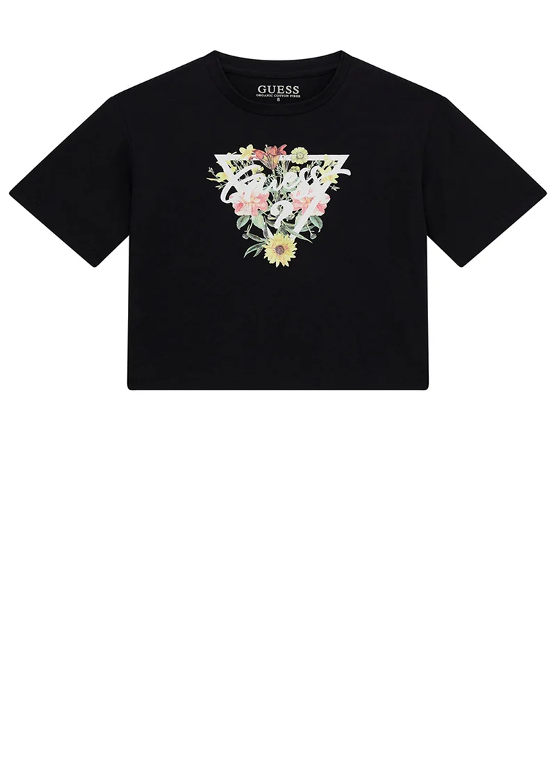 GUESS Kids Graphic Crew Neck T-Shirt