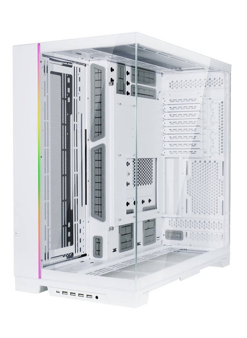 ليان لي Lian Li O11 Dynamic EVO XL Full Tower Computer Case, White | G99.O11DEXL-W.00  - Image 1