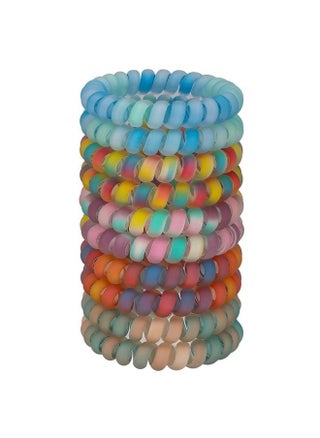 Spiral Hair Ties, 10pcs Assorted Traceless Spiral Hair Ties, Cute Plastic Coil Ponytail Holders, No-Damage Hair Accessory for Women and Girls, Rainbow - pzsku/Z45BE66FBA6B63C9D9C25Z/45/_/1692249898/7dd5652f-6f61-45b5-bb25-96a92ce057ea