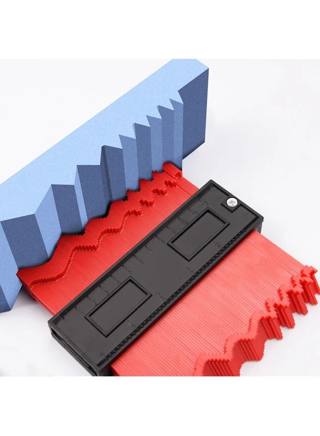 Blue Adjustable Profile Gauge With Locking Mechanism For Precise Contour Duplication - Image 2