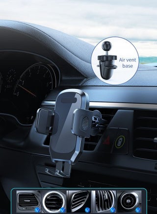 Long Arm Car Phone Holder Dashboard Windshield Air Vent Car Phone Mount Anti Shake Strong Suction Car Mobile Holder Rotatable Car Phone Stand Cell Phone Holder for Car with Air Vent Clip For All Phone - view 5