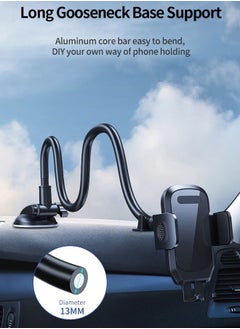 Long Arm Car Phone Holder Dashboard Windshield Air Vent Car Phone Mount Anti Shake Strong Suction Car Mobile Holder Rotatable Car Phone Stand Cell Phone Holder for Car with Air Vent Clip For All Phone - pzsku/Z45BE879402B435CA0E9AZ/45/_/1716609098/c2d8210e-0340-416d-9567-c5c61838bc75