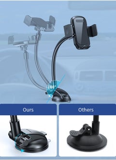 Long Arm Car Phone Holder Dashboard Windshield Air Vent Car Phone Mount Anti Shake Strong Suction Car Mobile Holder Rotatable Car Phone Stand Cell Phone Holder for Car with Air Vent Clip For All Phone - pzsku/Z45BE879402B435CA0E9AZ/45/_/1716609126/dcf613a9-d45c-4421-ad2d-2380d7a62d28