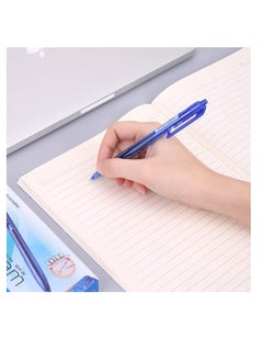 Deli 12-Piece Xtream Retractable Ballpoint Pen Blue Ink  - Image 5