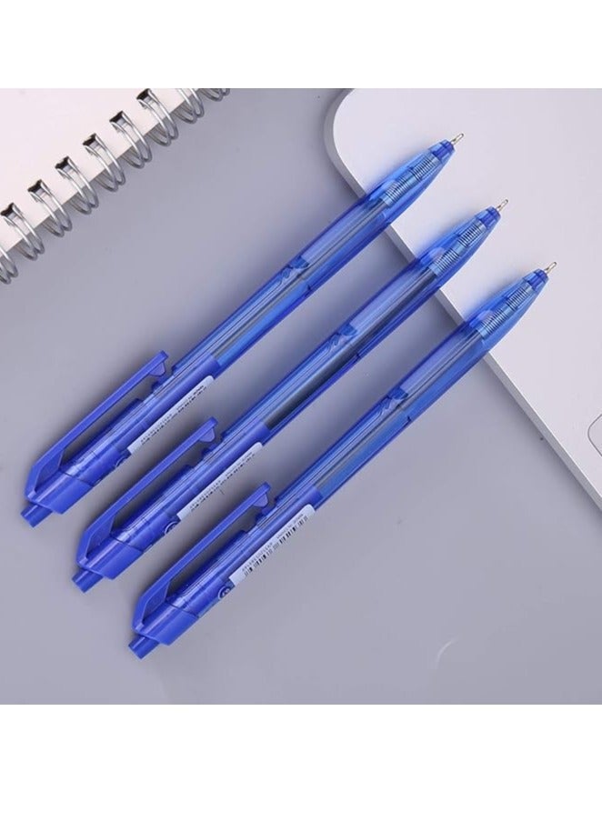 Deli قلم حبر جاف قابل للسحب من Xtream مكون من 12 قطعة، حبر أزرق - Image 3