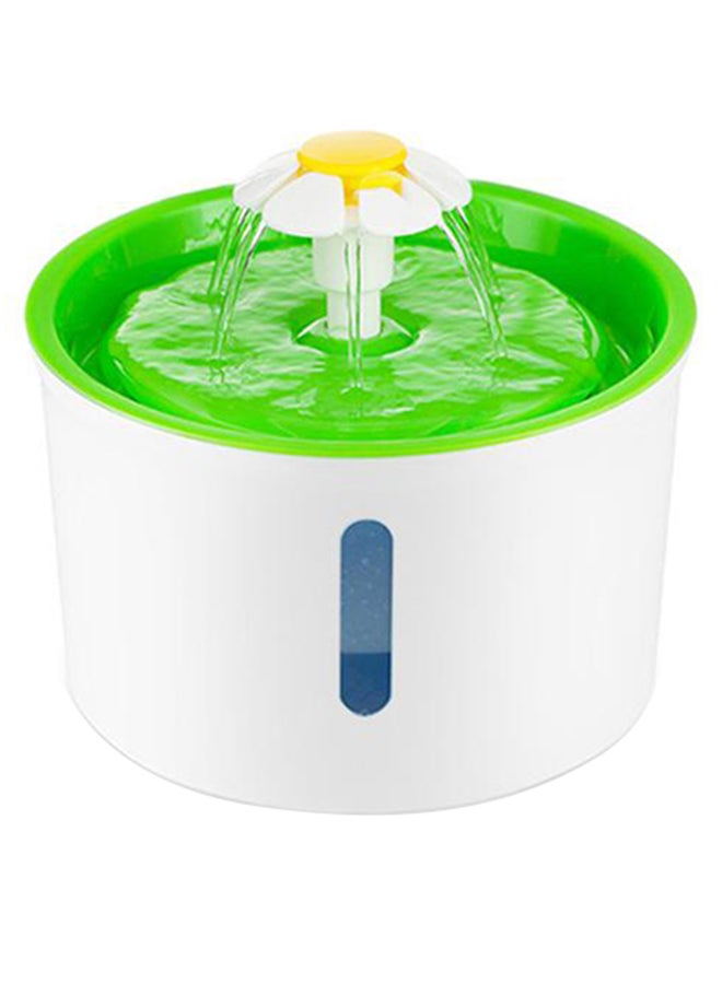 Loquat Pet Water Level Display Fountain White/Green
