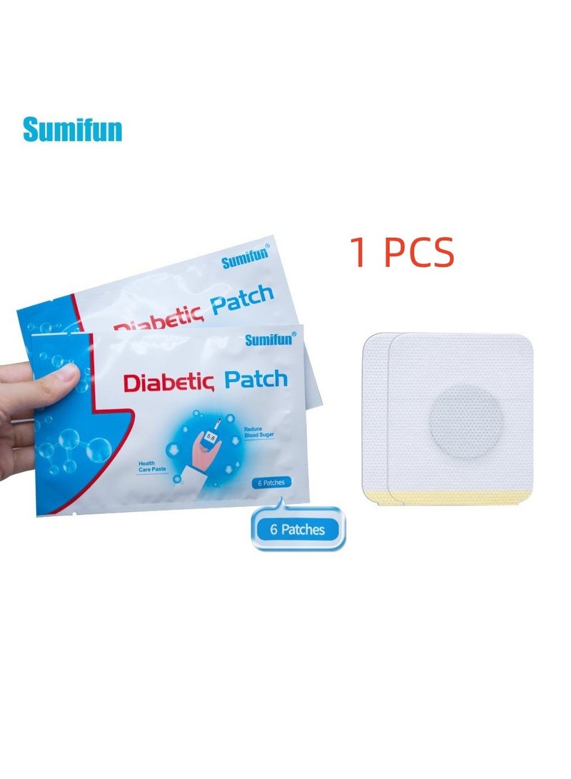 Sumifun Diabetic Patch- Health Care Paste,Reduce Blood Sugar,Herbal Treatment,Focus On Regulating Blood Circulation And Balancing Organ System To Improve Pancreatic Function 6  Patches  - Image 1