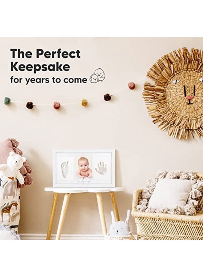 Baby Handprint and Footprint Set - Plaster Cast Baby Hand and Foot for Newborns - Handprint Baby Picture Frame ​ - Footprint Baby Plaster Cast Set  - Image 3
