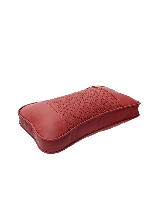 لوازم وسادة رقبة للسيارة - أحمر - وسادة مريحة للرقبة بإسفنج عالي الكثافة تدعم وضعية الرأس أثناء القيادة الطويلة. - Image 5