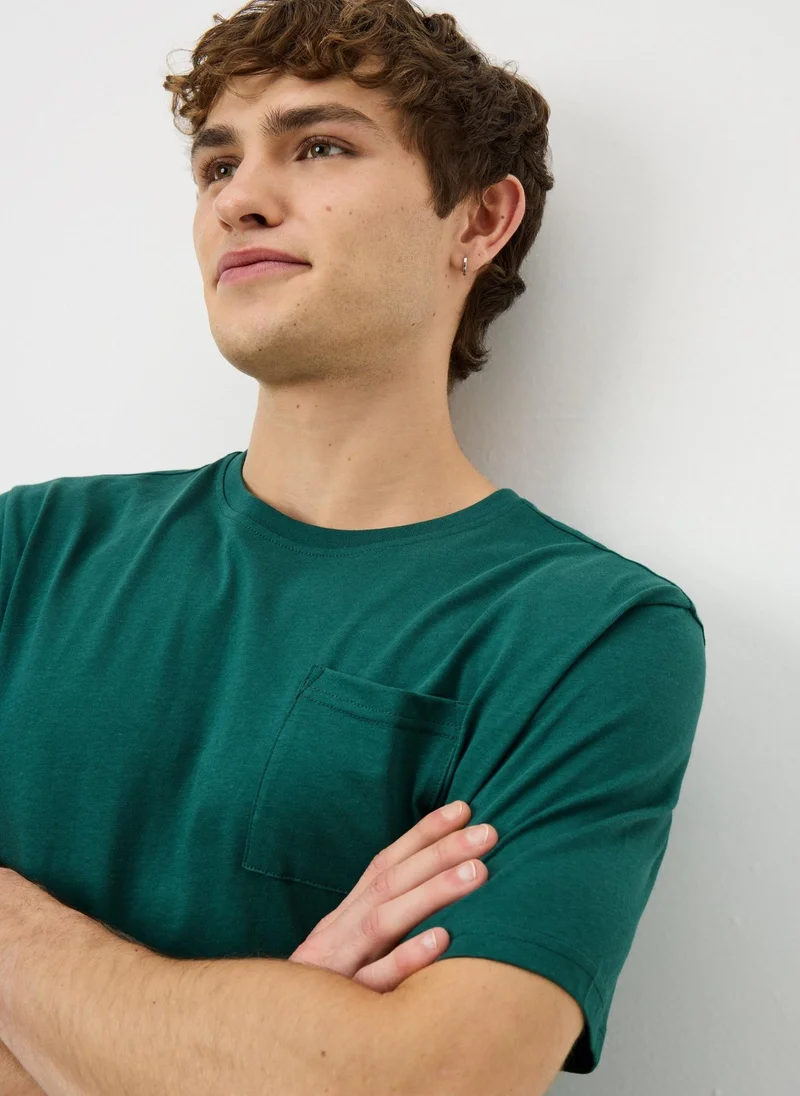 ماتلان بيجامة قصيرة بتصميم وافل أخضر