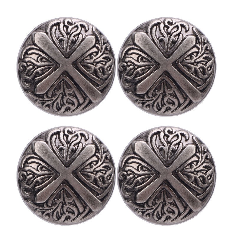 Rivet Screw Set 10Pcs 30Mm Zinc Alloy Rivets 10Pcs 7Mm Crossed Screws - Durable Wear Resisting Rustproof Leather Rivets For Leathercraft Projects Beginners Handbags Belts Shoes - Image 3