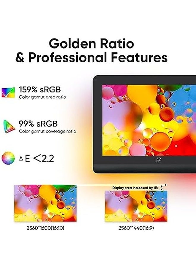 Artist Pro 16 (Gen 2) Graphics Tablet | 16" QHD Fully Laminated Display, Smart X3 Pro Chip Stylus, Mini Keyboard Shortcut, Adjustable Stand – Ideal for Digital Artists & Designers